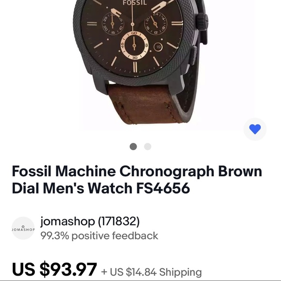 Fossil Machine Chronograph Brown Dial Men's Watch FS4656 Machine Black - Picture 13 of 14